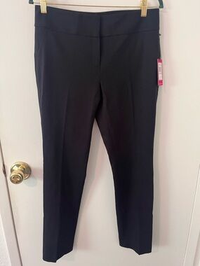 NWT Vince Camuto Ponte Ankle Pants Straight Leg Trouser Black Size 6